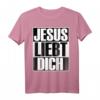 HapKitten Christliches T-Shirt mit Jesus Liebt Dich Motiv - Spirituelle Kleidung für Gläubige