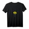 Damen Sonnenblumenkreuz Jesus T-Shirt - Religiöses Design für Christen & Jesus-Liebhaber mit V-Ausschnitt