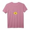 Damen Sonnenblumenkreuz Jesus T-Shirt - Religiöses Design für Christen & Jesus-Liebhaber mit V-Ausschnitt