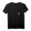 Damen Christliches Kreuz T-Shirt mit V-Ausschnitt - Jesus T-Shirt für Frauen, Mädchen & als Weihnachtsgeschenk für Gläubige