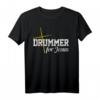 Drummer For Jesus Schlagzeug T-Shirt – Christliches Geschenk für Schlagzeuger mit Kreuzmotiv