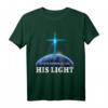 In der Dunkelheit sehe ich sein helles christliches T-Shirt - Glaubensbekundung mit leuchtendem Kreuz, perfekt für Kirche, Bibelstudien und als Geschenk