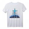In der Dunkelheit sehe ich sein helles christliches T-Shirt - Glaubensbekundung mit leuchtendem Kreuz, perfekt für Kirche, Bibelstudien und als Geschenk