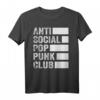 Anti Social Pop Punk Club T-Shirt – Das perfekte humorvolle Geschenk für Freunde, Familie und Musikliebhaber zu Geburtstag und Weihnachten