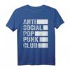 Anti Social Pop Punk Club T-Shirt – Das perfekte humorvolle Geschenk für Freunde, Familie und Musikliebhaber zu Geburtstag und Weihnachten
