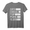 Anti Social Pop Punk Club T-Shirt – Das perfekte humorvolle Geschenk für Freunde, Familie und Musikliebhaber zu Geburtstag und Weihnachten