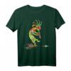 Native American Kokopelli mit Feder - Ethno Spirituelles T-Shirt für Kulturfans, Musiker & Freigeister bei Events, Arbeit & Freizeit