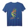 Native American Kokopelli mit Feder - Ethno Spirituelles T-Shirt für Kulturfans, Musiker & Freigeister bei Events, Arbeit & Freizeit