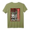 Japanisches Samurai T-Shirt mit Oni Maske – Bushido-Kodex, Anime-Design, für Männer, Frauen und Kinder, ideal für Otaku- und Kunstliebhaber