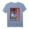 Japanisches Samurai T-Shirt mit Oni Maske – Bushido-Kodex, Anime-Design, für Männer, Frauen und Kinder, ideal für Otaku- und Kunstliebhaber