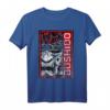Japanisches Samurai T-Shirt mit Oni Maske – Bushido-Kodex, Anime-Design, für Männer, Frauen und Kinder, ideal für Otaku- und Kunstliebhaber