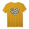 Dalmatiner Herz T-Shirt für Hundeliebhaber - Klassisch geschnitten mit Herzform Muster, ideales Geschenk für Hundebesitzer