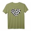 Dalmatiner Herz T-Shirt für Hundeliebhaber - Klassisch geschnitten mit Herzform Muster, ideales Geschenk für Hundebesitzer
