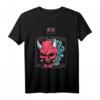 Oni Maske Japanischer Dämon Teufel Ronin T-Shirt – Otaku Streetwear mit Kanji, Vaporwave & Anime Design für Fans & Geschenkideen