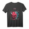 Oni Maske Japanischer Dämon Teufel Ronin T-Shirt – Otaku Streetwear mit Kanji, Vaporwave & Anime Design für Fans & Geschenkideen