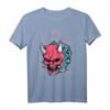Oni Maske Japanischer Dämon Teufel Ronin T-Shirt – Otaku Streetwear mit Kanji, Vaporwave & Anime Design für Fans & Geschenkideen