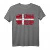 Dänemark Flagge T-Shirt für Damen, Herren & Kinder – Klassisch geschnitten, doppelt genähter Saum