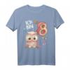 Geburtstagsshirt Eule für 8 Jahre Mädchen und Jungen - Lustiges Geburtstags-T-Shirt für Kinder, Geschenkidee für Töchter, Enkelinnen & Nichten