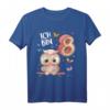 Geburtstagsshirt Eule für 8 Jahre Mädchen und Jungen - Lustiges Geburtstags-T-Shirt für Kinder, Geschenkidee für Töchter, Enkelinnen & Nichten