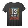 Geburtstag 13 Geschenke Shirt für Jungen und Mädchen - Klassisch geschnitten, perfekt zum 13. Geburtstag