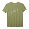 Lustiges Herzschlag Kaffee Shirt mit Kaffeetasse Frequenz - Perfektes Geschenk für Kaffeeliebhaber, Barista & Kaffee-Fans