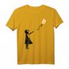 Girl with BTC Balloon Crypto Bitcoin T-Shirt – Für Krypto Fans, Blockchain Enthusiasten & Crypto Konferenzen