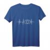 Fotografie Herzschlag T-Shirt mit Kamera & Herzlinie – Perfektes Geschenk für Fotografen, Fotojournalisten & Paparazzi