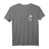 Lustiges Hamster in der Brusttasche T-Shirt - Einzigartiges Design für Tierliebhaber, perfekt als Geschenk für Geburtstage und Weihnachten
