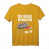 Lustiges Schlafshirt mit Sarkasmus: Ich hasse Menschen, Steine sind ok – Perfekt für Morgenmuffel & Steinliebhaber