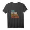 Herren Ford The Man The Myth The Legend T-Shirt – Klassisch geschnitten, doppelt genähter Saum für Autoenthusiasten