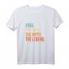 Herren Ford The Man The Myth The Legend T-Shirt – Klassisch geschnitten, doppelt genähter Saum für Autoenthusiasten