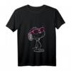 HapKitten Snoopy Heart Shades T-Shirt mit V-Ausschnitt – Lizenziertes Cartoon-Design, langlebiger Digitaldruck