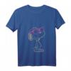 HapKitten Snoopy Heart Shades T-Shirt mit V-Ausschnitt – Lizenziertes Cartoon-Design, langlebiger Digitaldruck