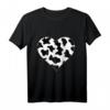 Herz in Kuhmuster Kuhflecken Kuh T-Shirt - Süßes Geschenk für Kuhfans und Tierliebhaber