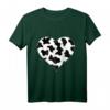 Herz in Kuhmuster Kuhflecken Kuh T-Shirt - Süßes Geschenk für Kuhfans und Tierliebhaber