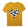 Herz in Kuhmuster Kuhflecken Kuh T-Shirt - Süßes Geschenk für Kuhfans und Tierliebhaber
