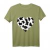 Herz in Kuhmuster Kuhflecken Kuh T-Shirt - Süßes Geschenk für Kuhfans und Tierliebhaber