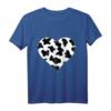 Herz in Kuhmuster Kuhflecken Kuh T-Shirt - Süßes Geschenk für Kuhfans und Tierliebhaber