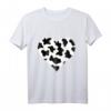 Herz in Kuhmuster Kuhflecken Kuh T-Shirt - Süßes Geschenk für Kuhfans und Tierliebhaber