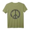 Retro Friedenszeichen T-Shirt - Vintage Look für 70er, 80er Disco-Partys & Kostüme, Perfekt als Geschenk für Damen und Herren