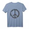 Retro Friedenszeichen T-Shirt - Vintage Look für 70er, 80er Disco-Partys & Kostüme, Perfekt als Geschenk für Damen und Herren