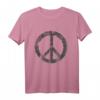 Retro Friedenszeichen T-Shirt - Vintage Look für 70er, 80er Disco-Partys & Kostüme, Perfekt als Geschenk für Damen und Herren