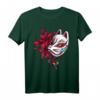 Kitsune Maske Japan Anime T-Shirt - Neunschwänziger Fuchs, Futuristisches Japan Tier, Otaku Geschenk für Anime- und Manga-Fans