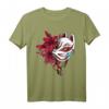 Kitsune Maske Japan Anime T-Shirt - Neunschwänziger Fuchs, Futuristisches Japan Tier, Otaku Geschenk für Anime- und Manga-Fans
