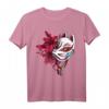 Kitsune Maske Japan Anime T-Shirt - Neunschwänziger Fuchs, Futuristisches Japan Tier, Otaku Geschenk für Anime- und Manga-Fans