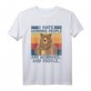 I Hate Morning People Shirt - Lustiges Vintage T-Shirt für Morgenmuffel, Lazy People & Tierliebhaber, Perfekt als Geschenk