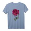 Roses Kunst T-Shirt - Edgy Streetwear mit Rosenmotiv für Teens, Goth, Grunge & Pastell-Ästhetik