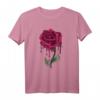 Roses Kunst T-Shirt - Edgy Streetwear mit Rosenmotiv für Teens, Goth, Grunge & Pastell-Ästhetik