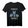 Vorsicht Bissig niedliches Fledermaus T-Shirt – Lustiges Halloween-Design für Kinder, Damen & Herren, perfekte Geschenkidee für Fledermaus-Fans und Gruselfreunde