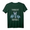 Vorsicht Bissig niedliches Fledermaus T-Shirt – Lustiges Halloween-Design für Kinder, Damen & Herren, perfekte Geschenkidee für Fledermaus-Fans und Gruselfreunde